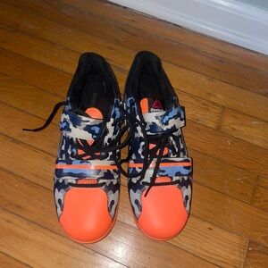 Reebok Black and Orange Athletic Shoes